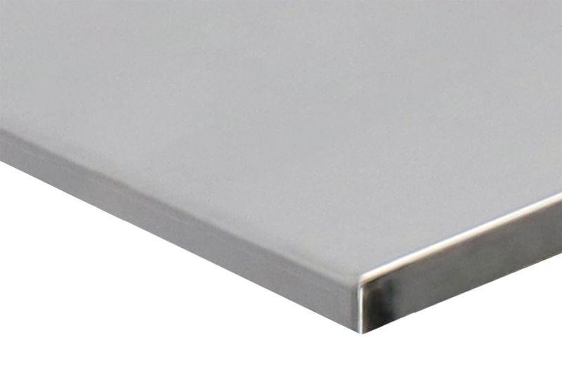 Rustfri dækplade til løftebord H 400 med topplade, 1245x740 mm